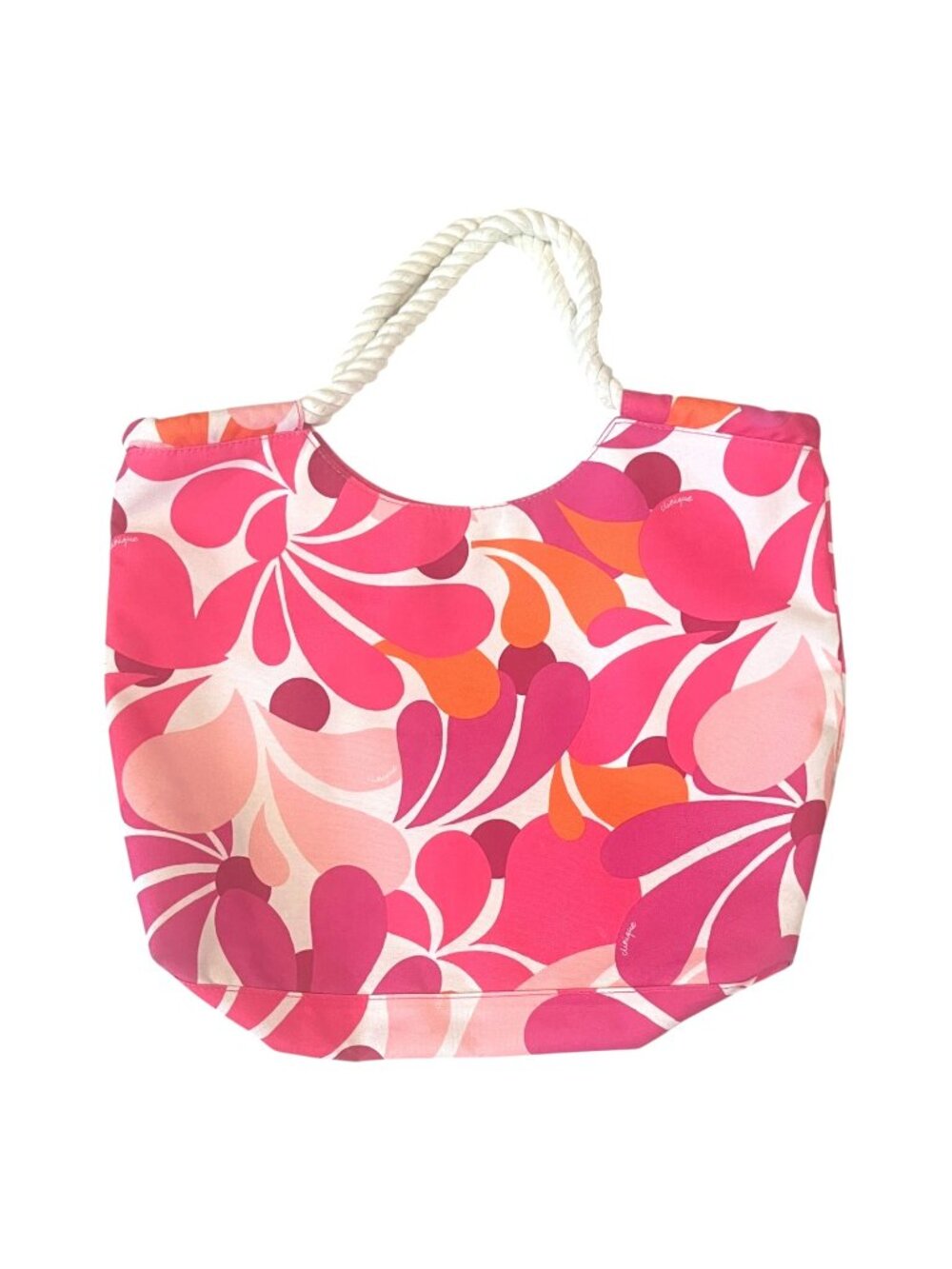 Clinique Flowered Tote 14" H x 17" W - Carry Bag